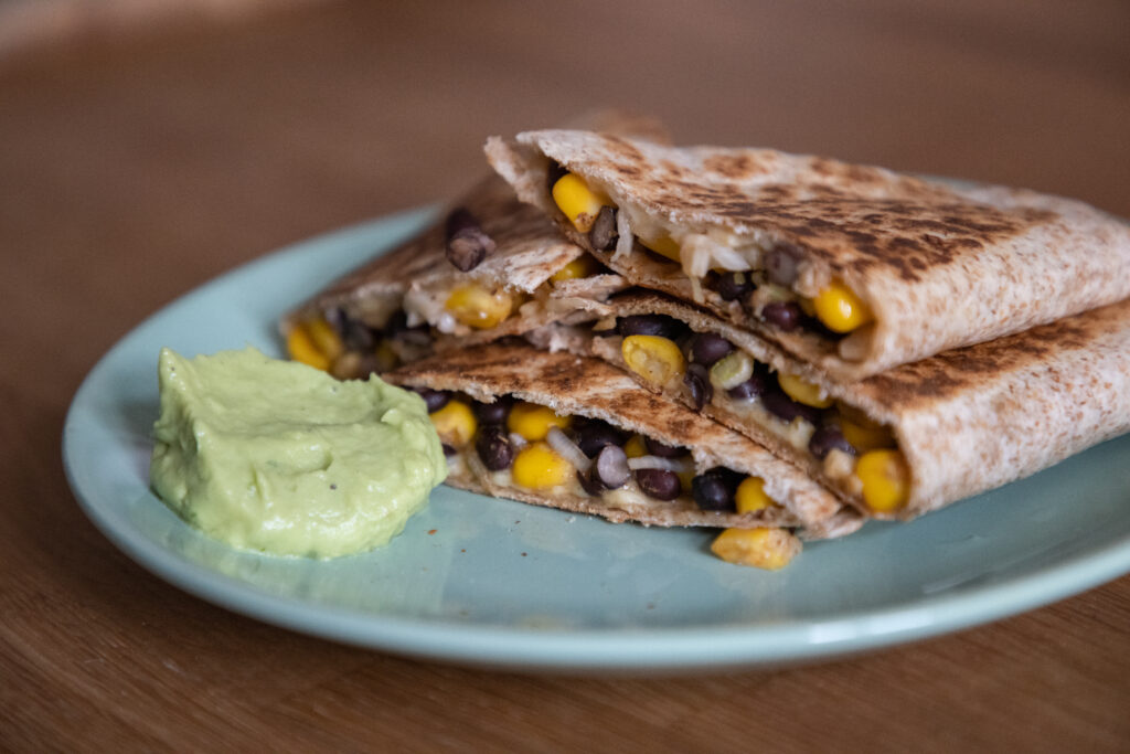 QUESADILLAS MIT MAIS UND BOHNEN – Rubemmas Rezepte